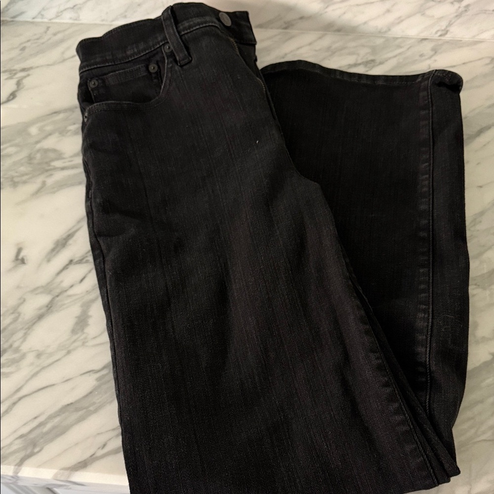 Madewell Women's Black Wide Leg Jeans